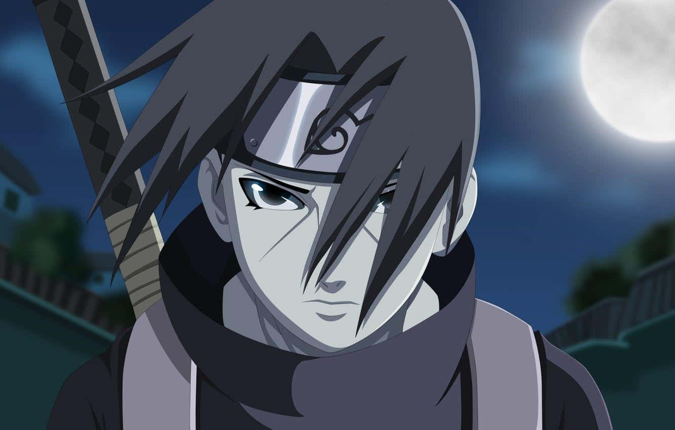 Itachi Uchiha Moonlit Night Background