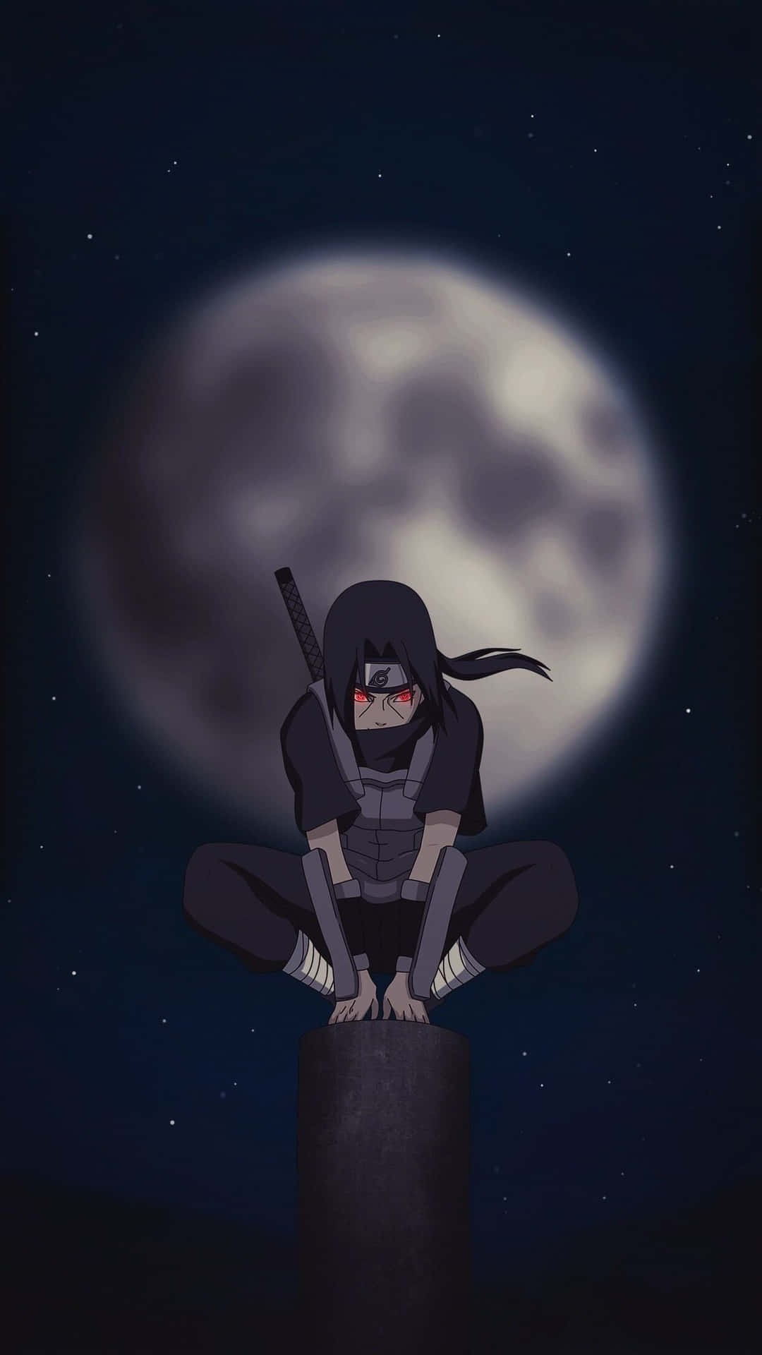 Itachi Uchiha Moonlit Perch Background