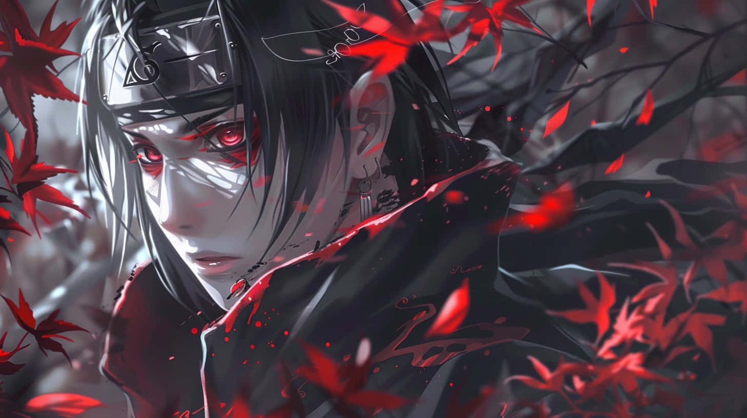 Itachi Uchiha Red Leaves Ambience