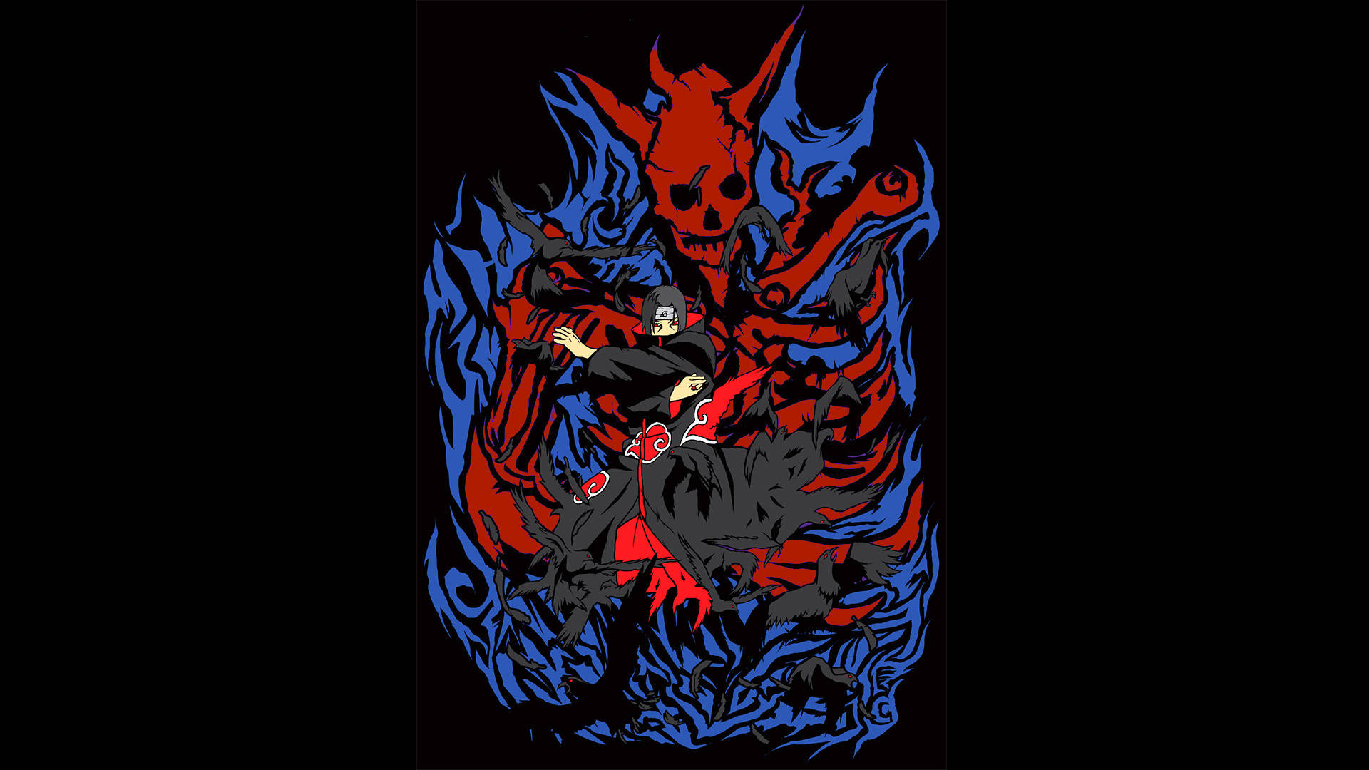 Itachi Uchiha's Susanoo Red Form Background