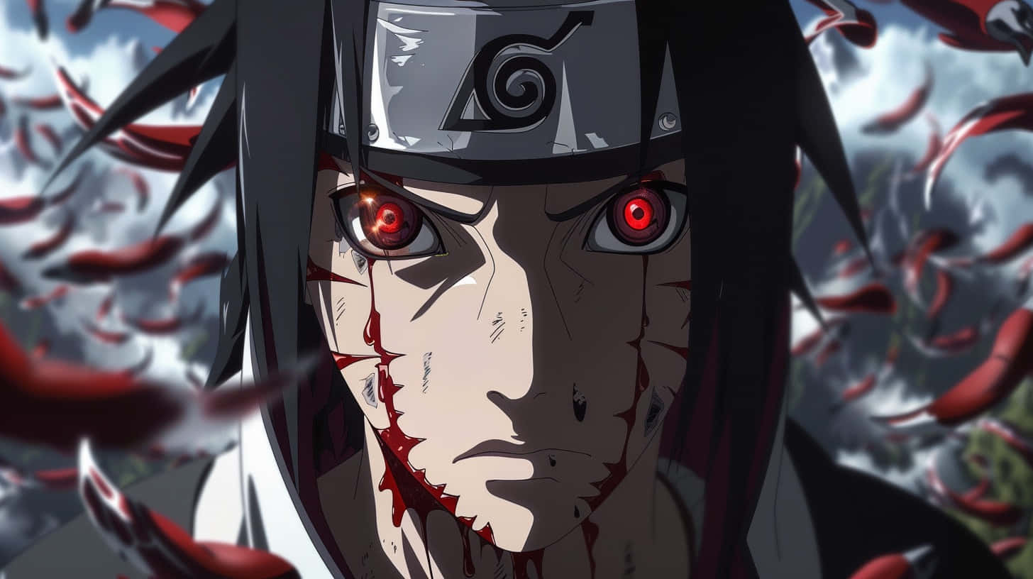 Itachi Uchiha Sharingan Intensity Background