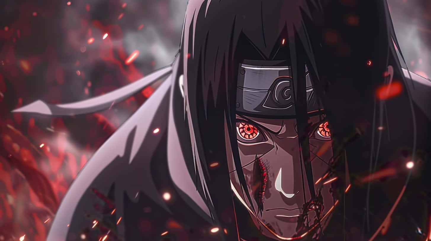Itachi Uchiha Sharingan Intensity Background