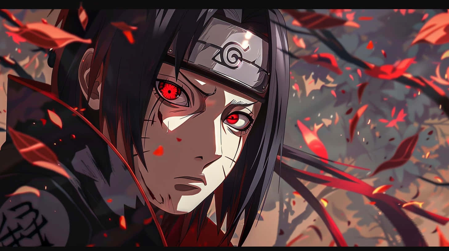 Itachi Uchiha Sharingan Intensity Background