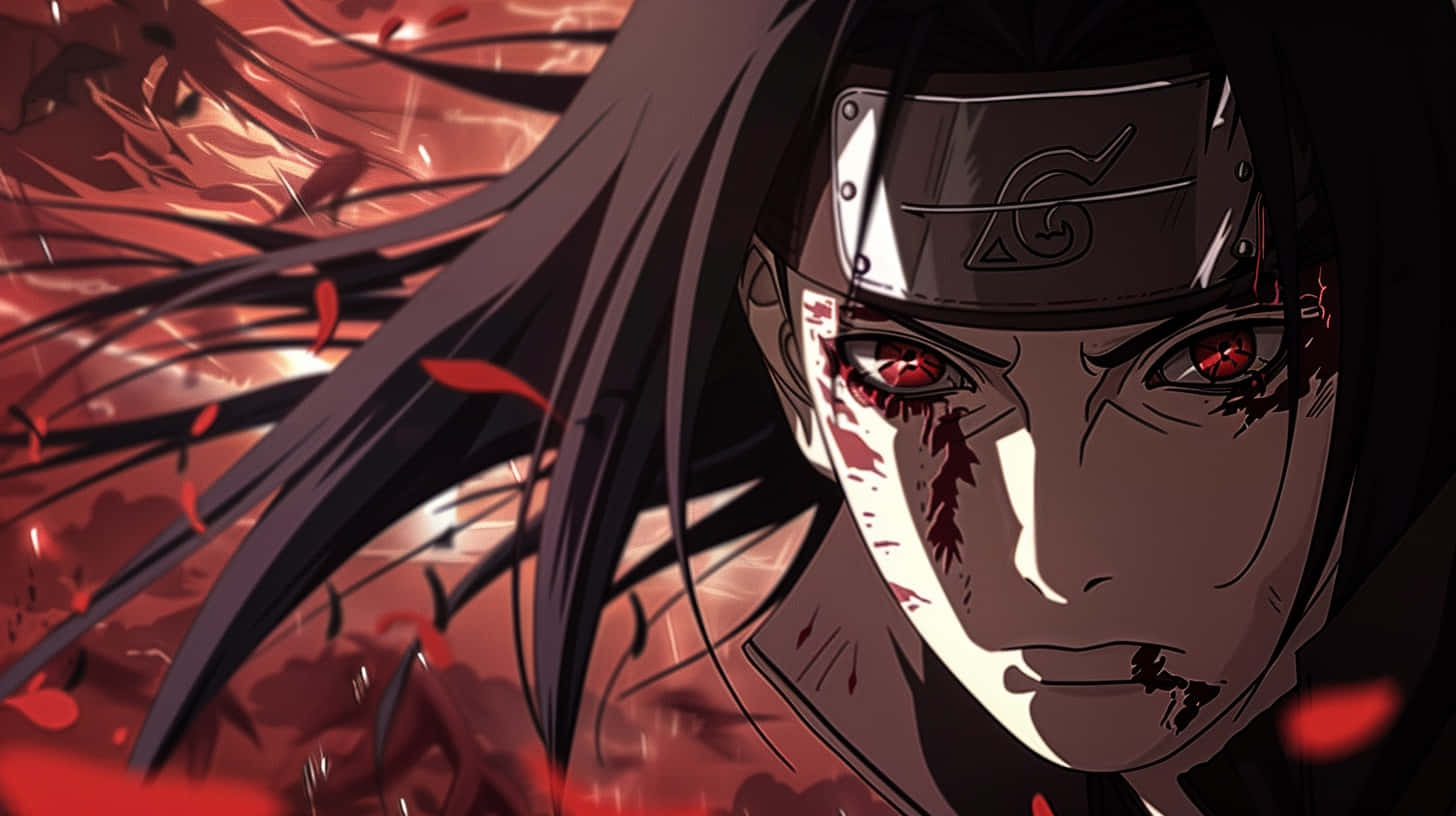 Itachi_ Uchiha_ Sharingan_ Intensity Background