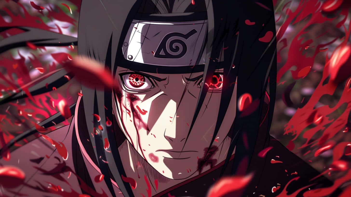 Itachi Uchiha Sharingan Intensity Background