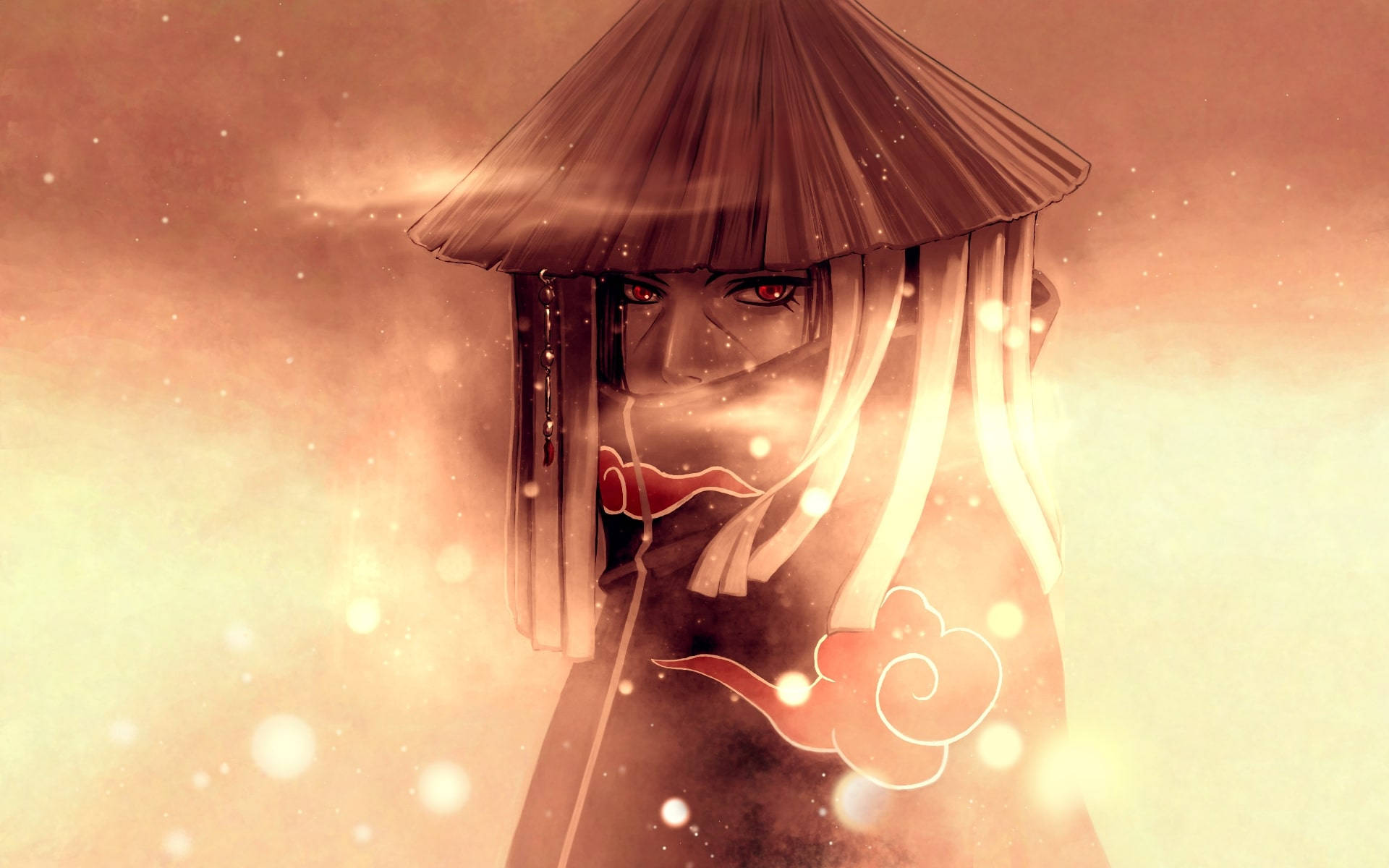 Itachi With Hat Akatsuki Pc Background