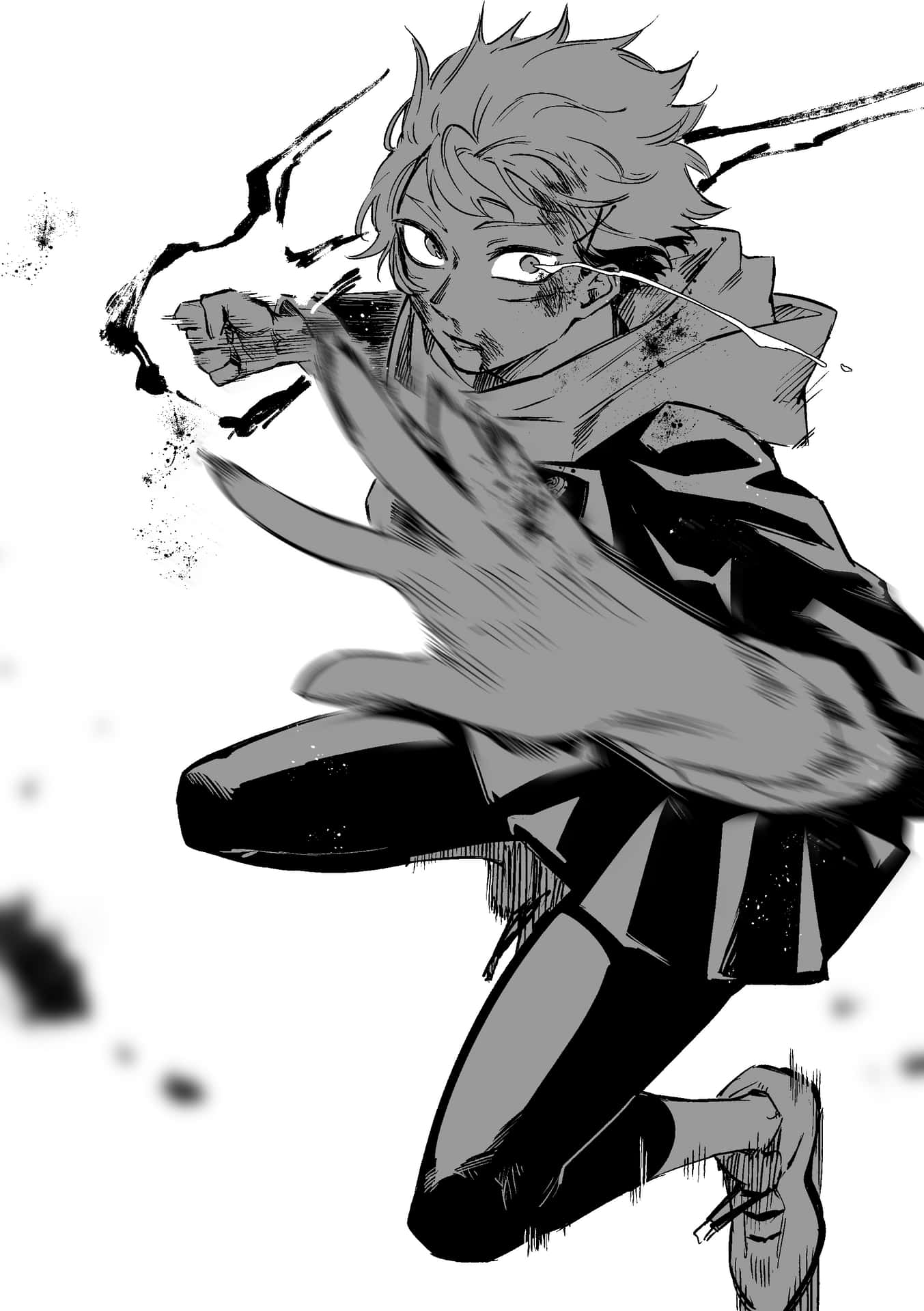 Itadori Yuji Devastated Mangga Background