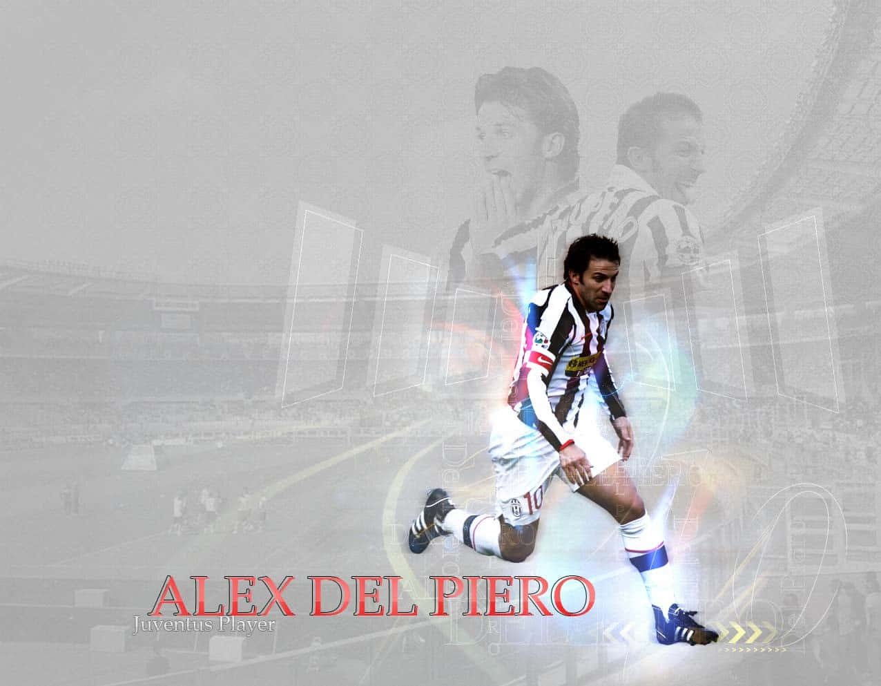 Italian Alessandro Del Piero Vector Artwork Background