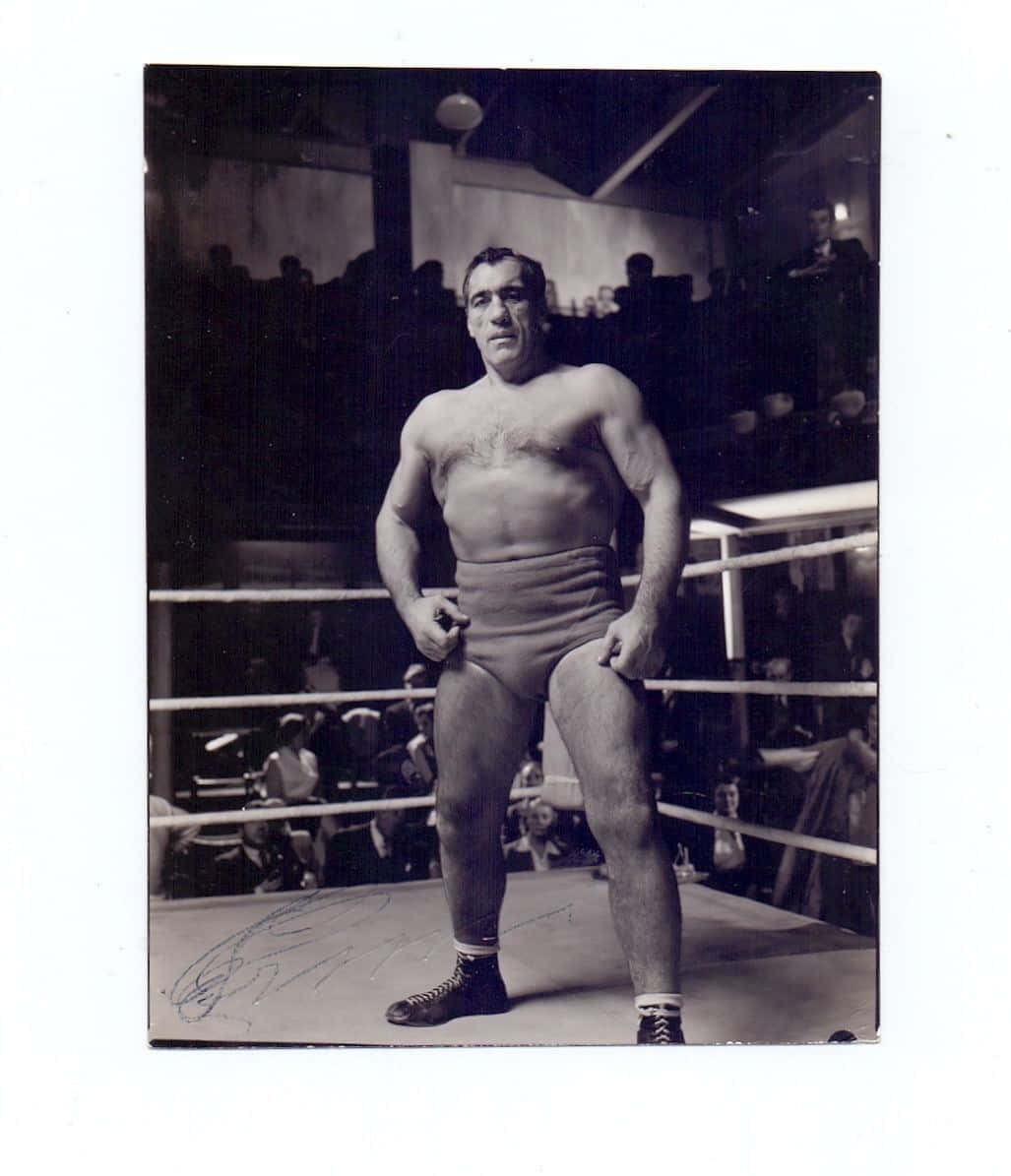 Italian Boxer Primo Carnera Also Known As The Ambling Alp Background