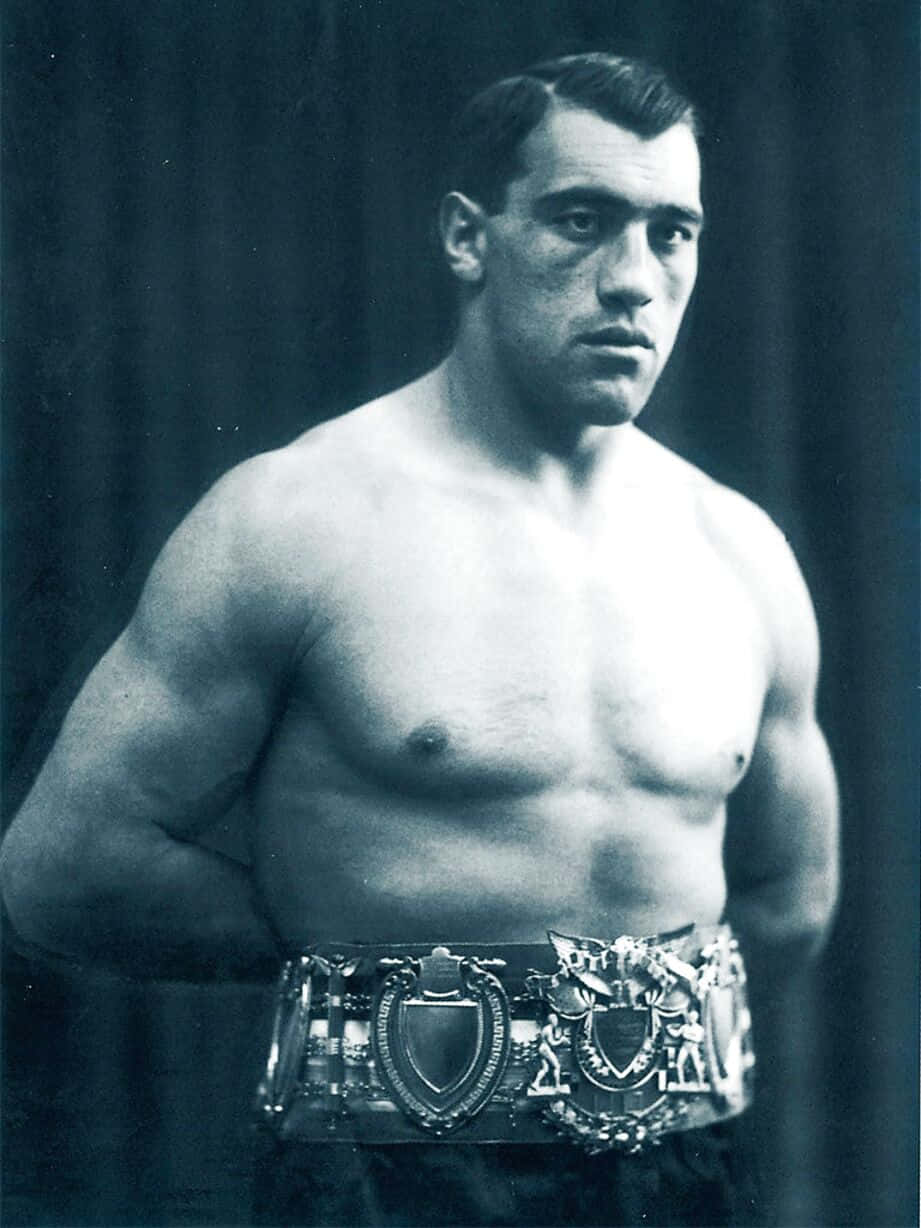 Italian Boxer Primo Carnera Ebu Heavyweight Title Belt Background