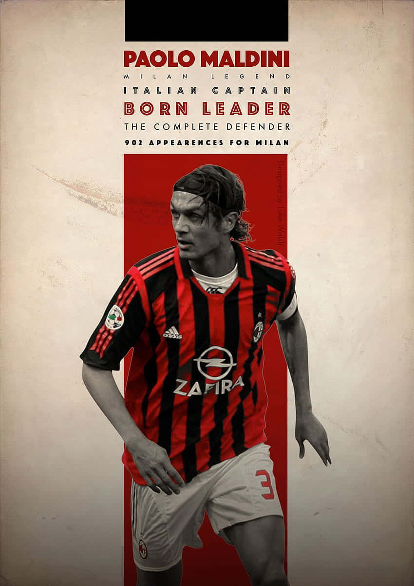 Italian Captain Paolo Maldini Background