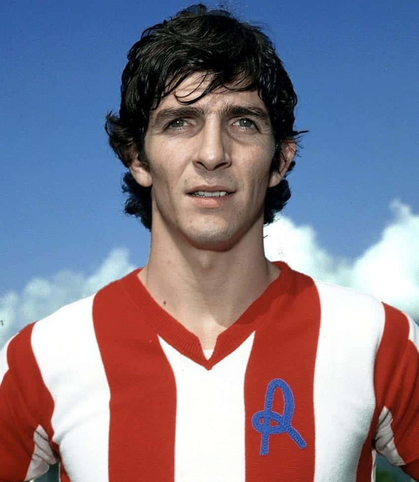Italian Football Legend Paolo Rossi In Action Background