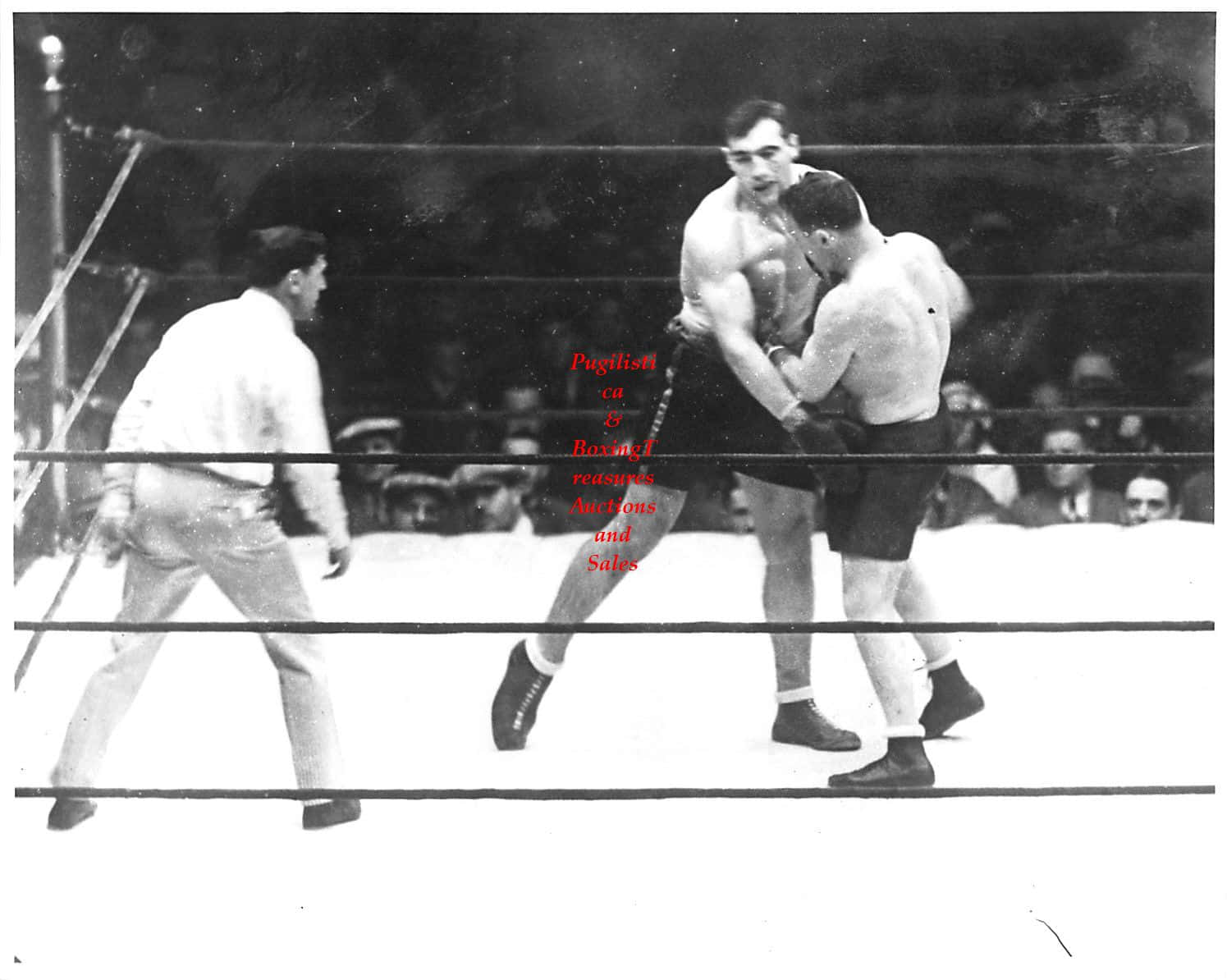 Italian Professional Boxer Primo Carnera Against Jim Maloney Background