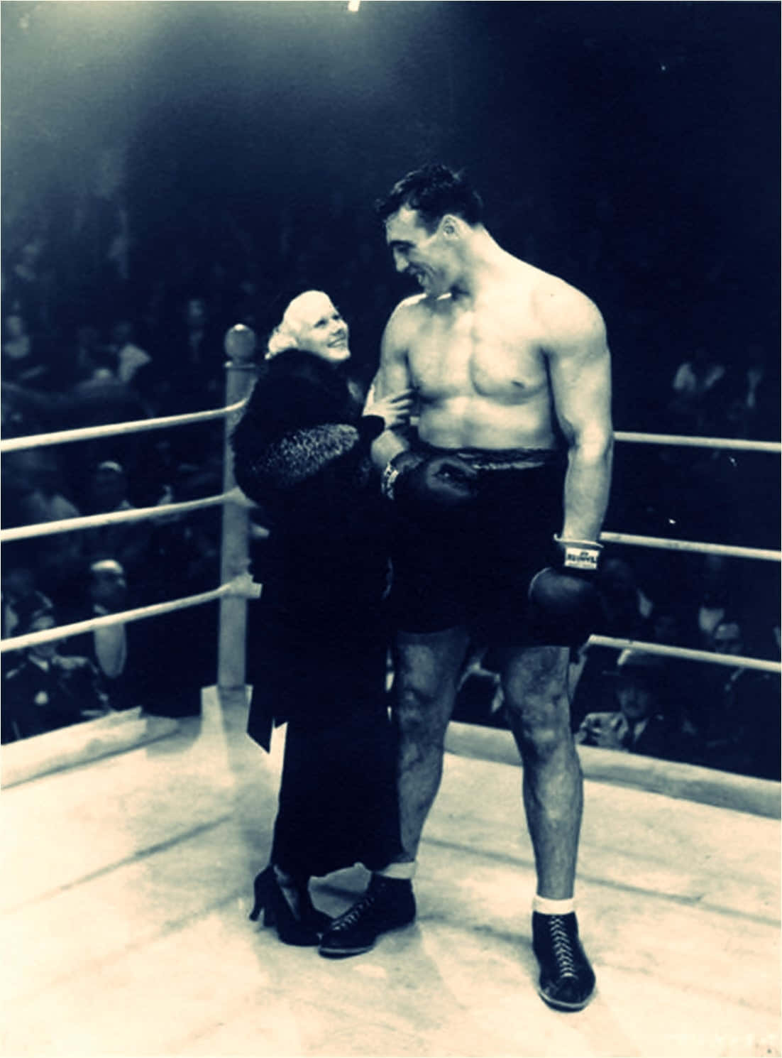 Italian Professional Boxer Primo Carnera Looking At Jean Harlow