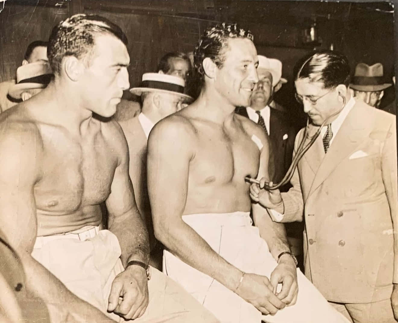 Italian Professional Boxer Primo Carnera Medical Examination World Cup