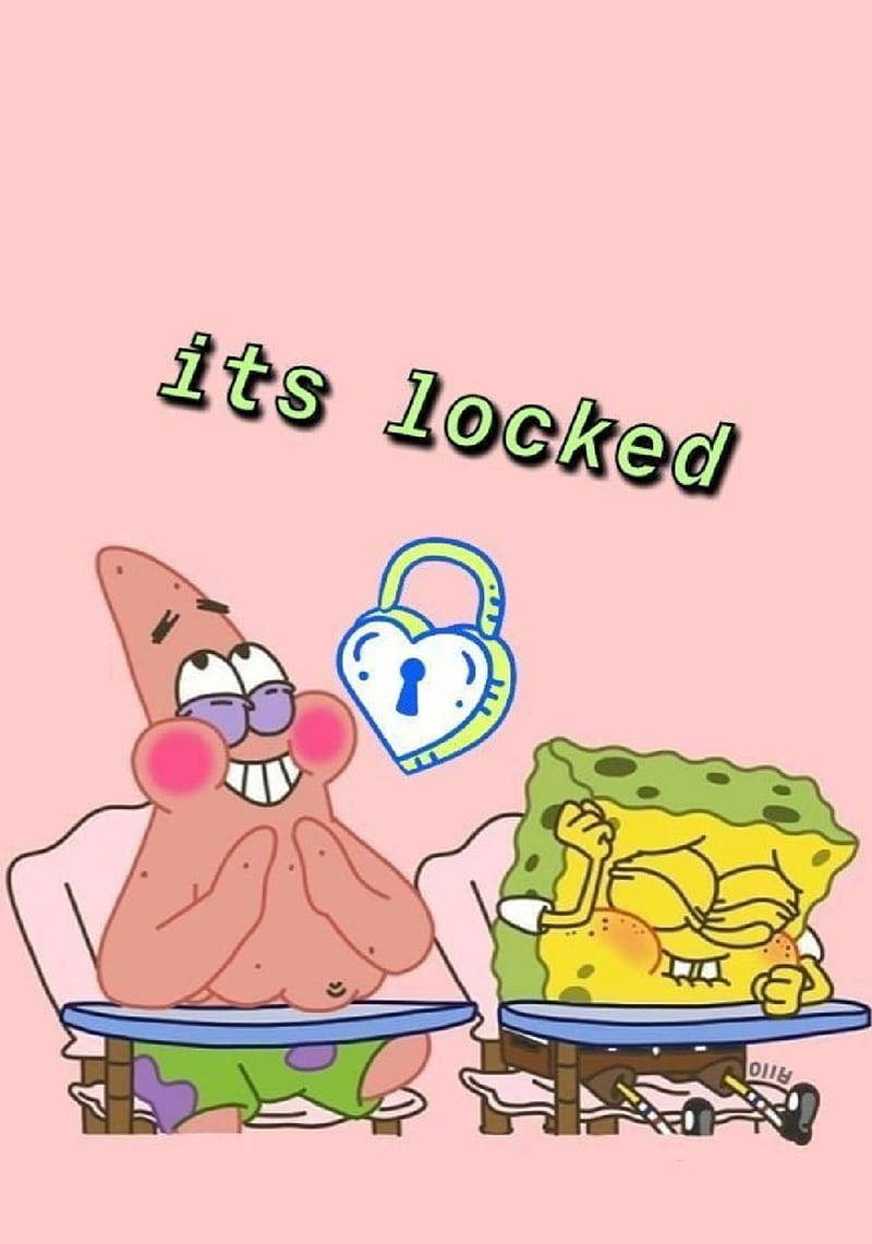 It’s Locked Spongebob And Patrick Background