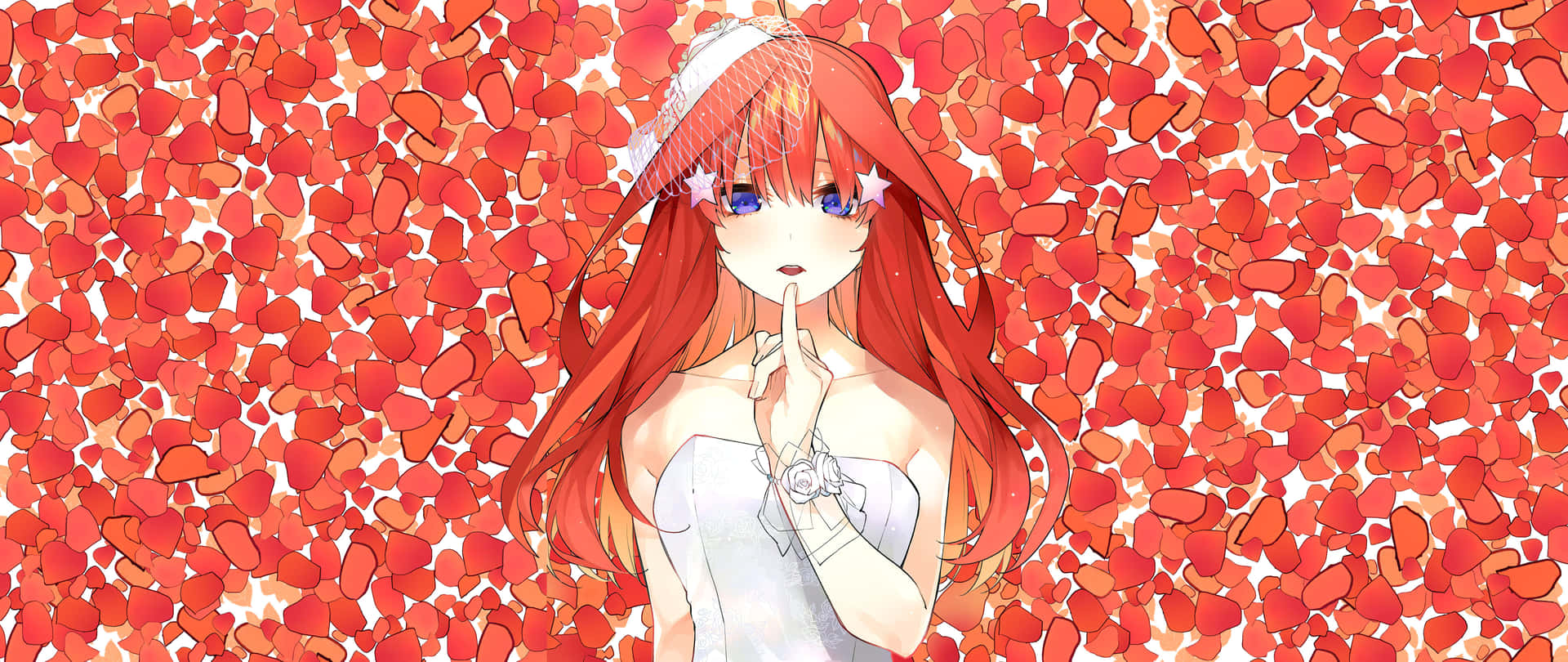 Itsuki With Petals From The Quintessential Quintuplets