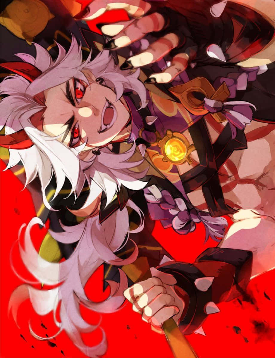 Itto Genshin Impact Red Background