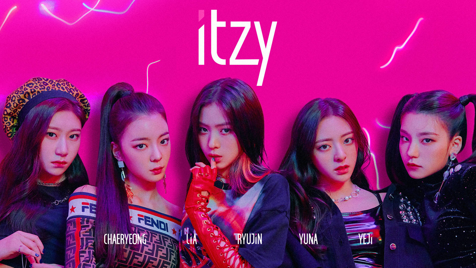 Itzy Debut Poster Background