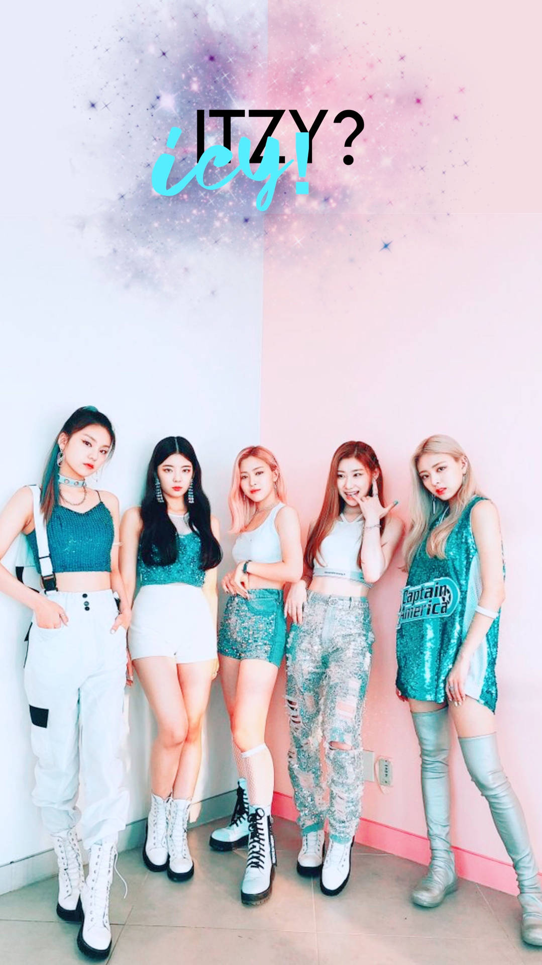 Itzy Icy Mobile Art Background