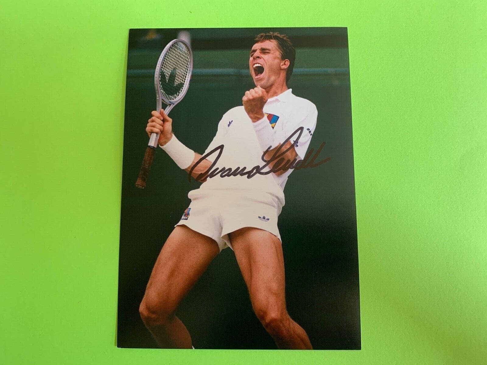 Ivan Lendl Autographed Photo Background