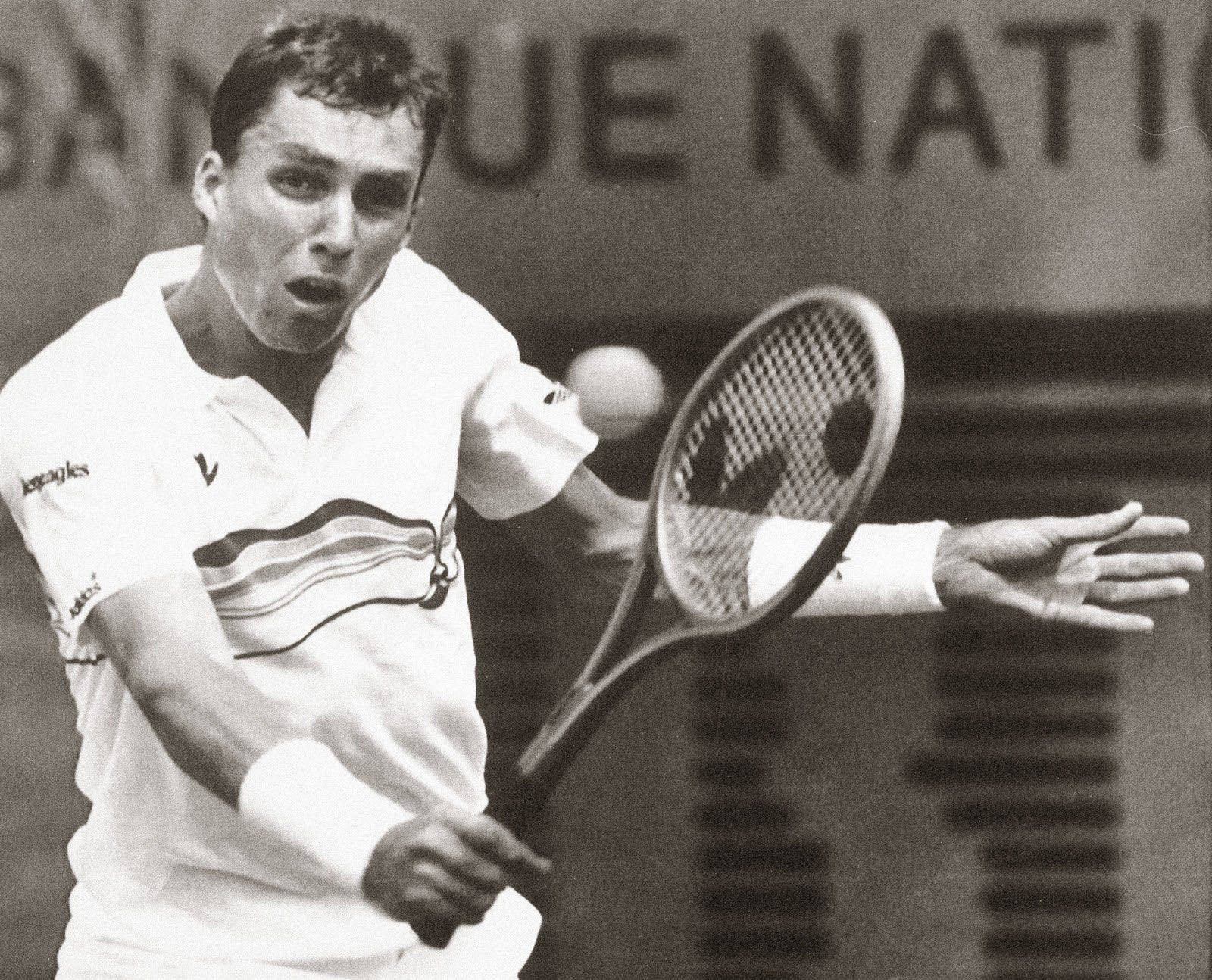 Ivan Lendl Black And White Background