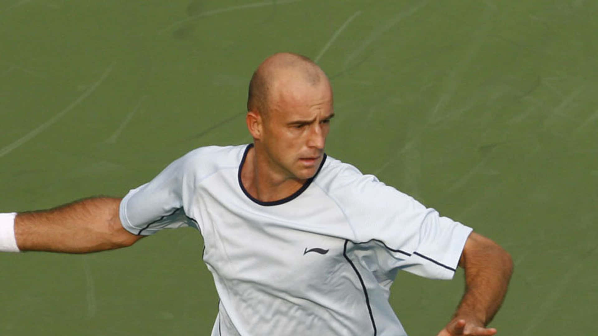 Ivan Ljubicic Tennis Action Shot Background