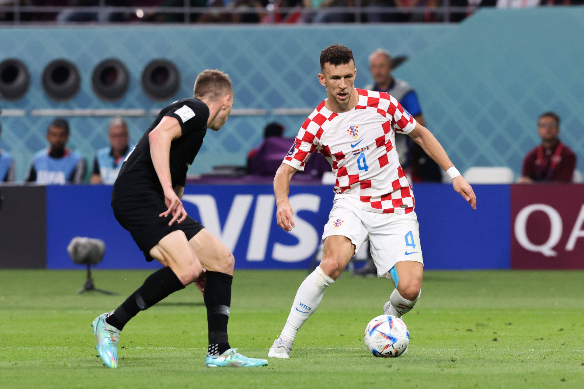 Ivan Perisic During Intense Game Background