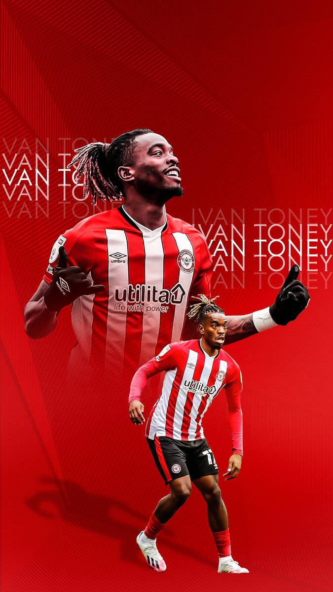 Ivan Toney Of Brentford Fc Background