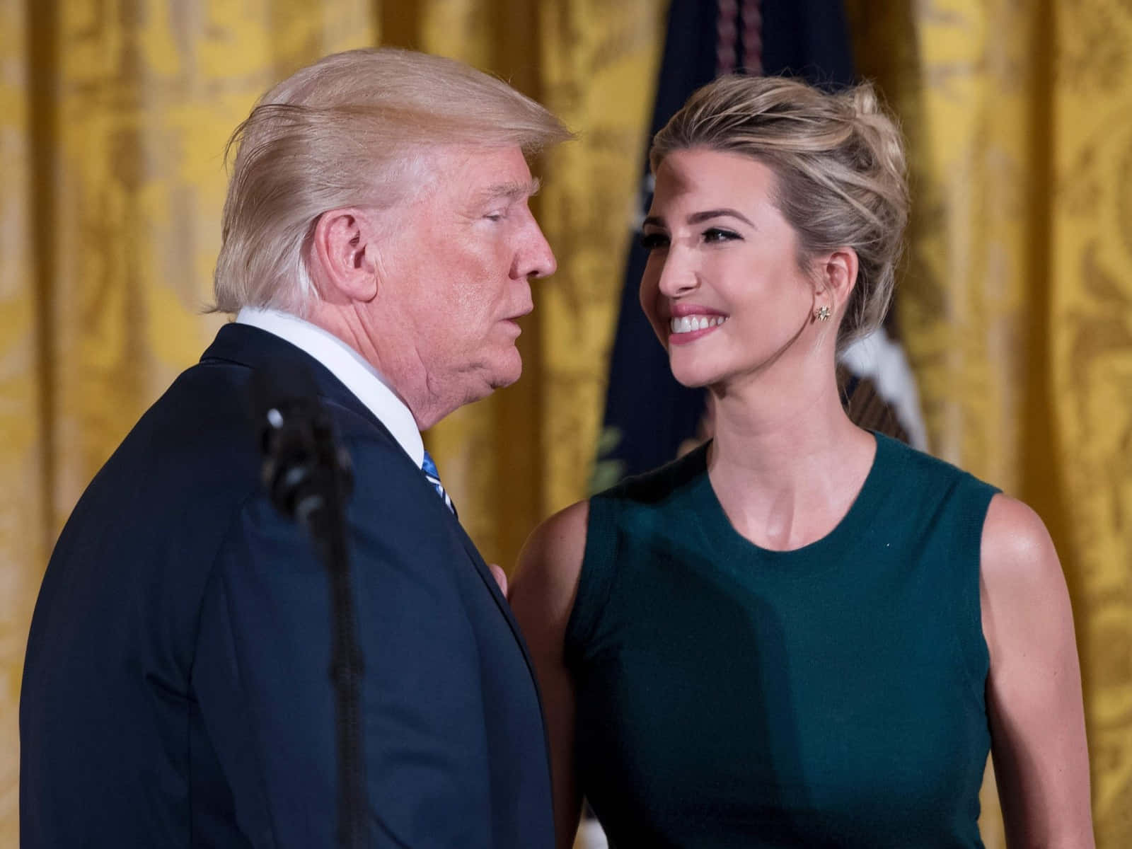 Ivana Trump And Donald Trump Smiling Together