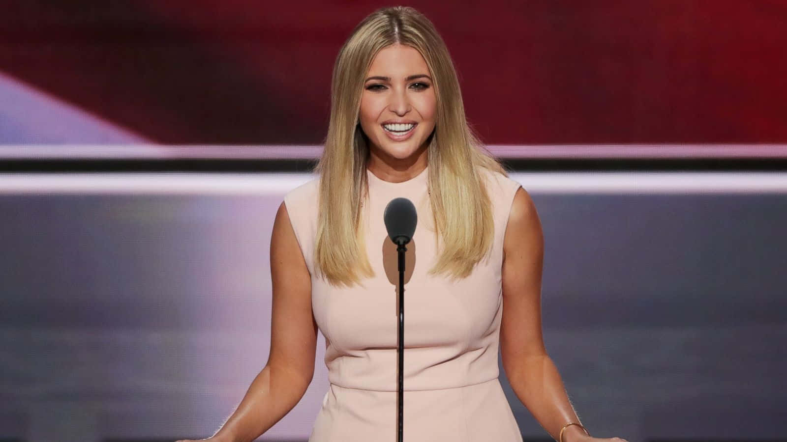 Ivana Trump Delivering A Motivating Speech
