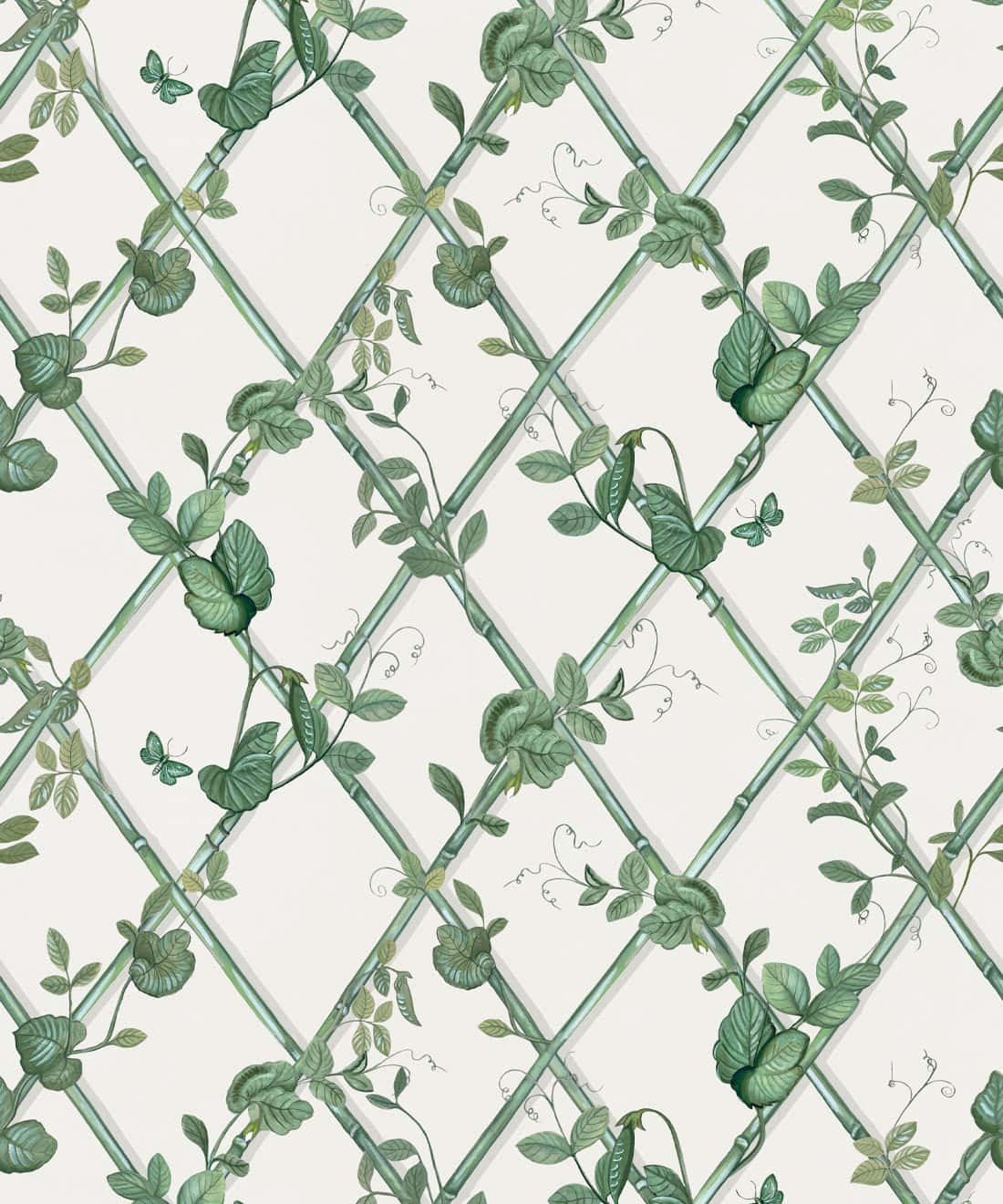 Ivy Pattern Wallpaper Design Background
