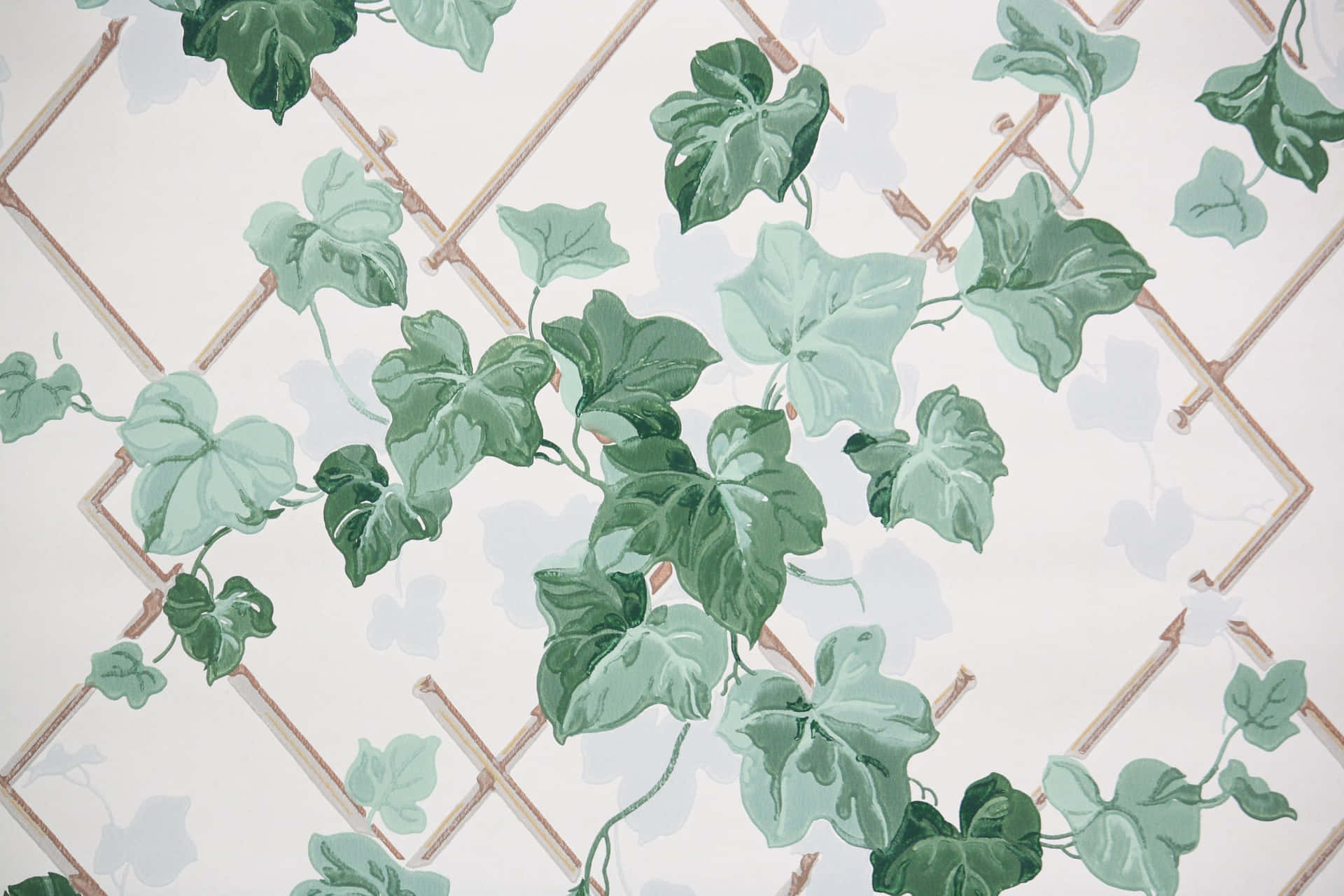 Ivy Pattern Wallpaper Design Background