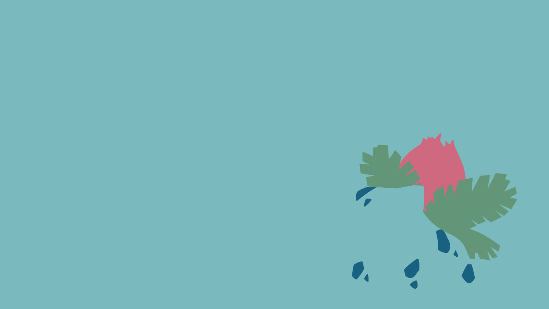 Ivysaur Body Outline Background
