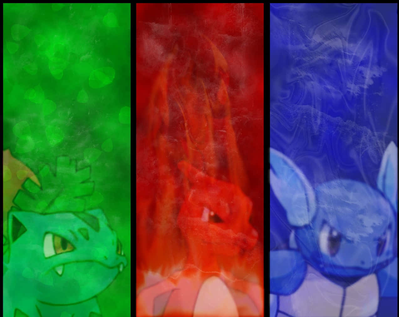 Ivysaur, Charmeleon, And Wartortle