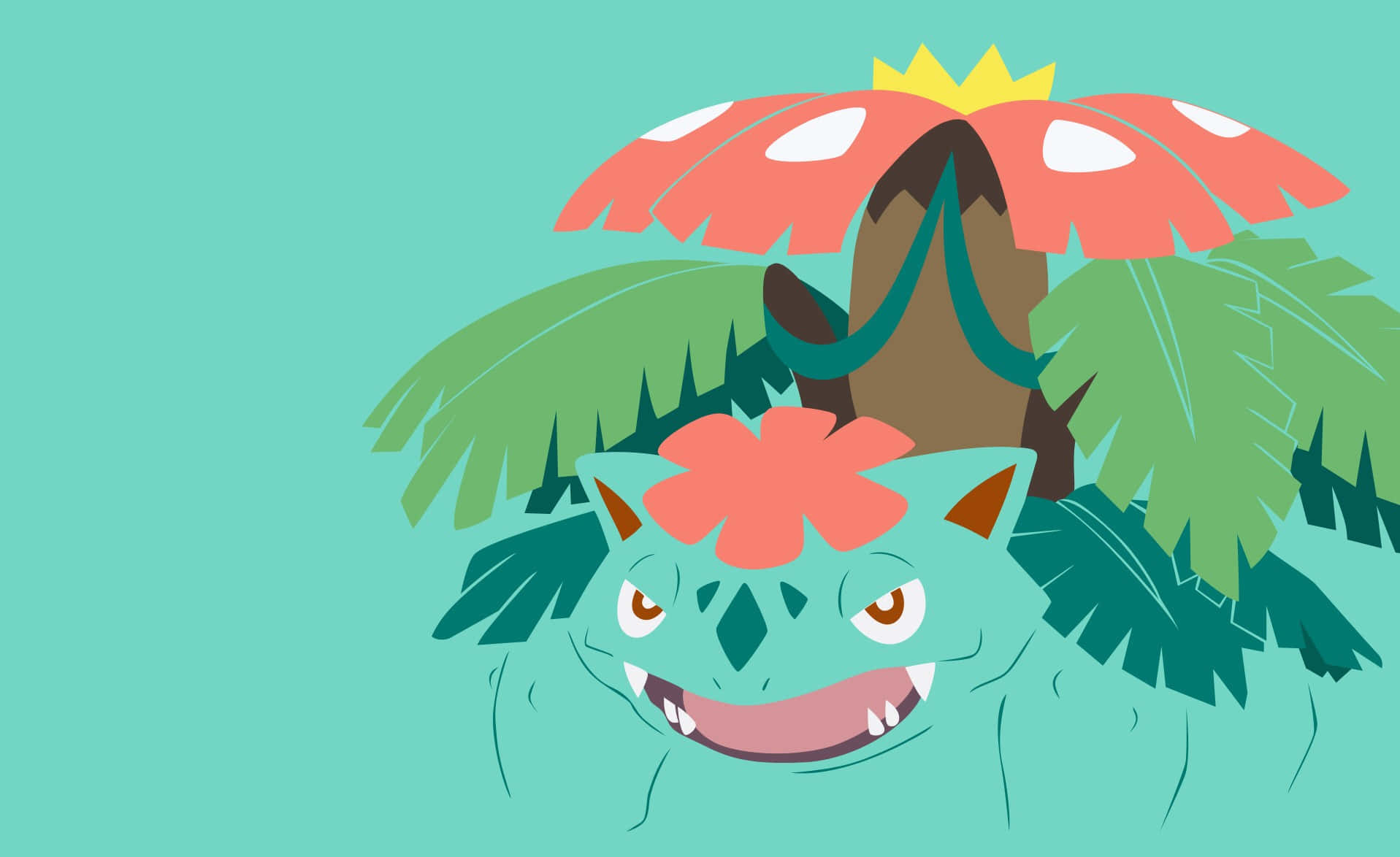 Ivysaur Evolved Form Venusaur Background