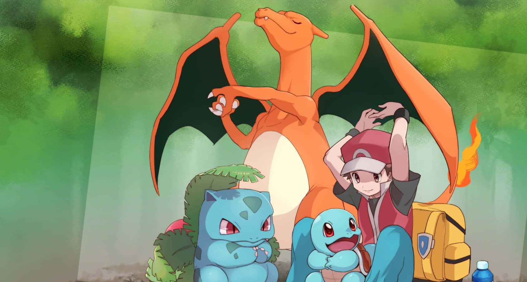 Ivysaur Mad Face Background