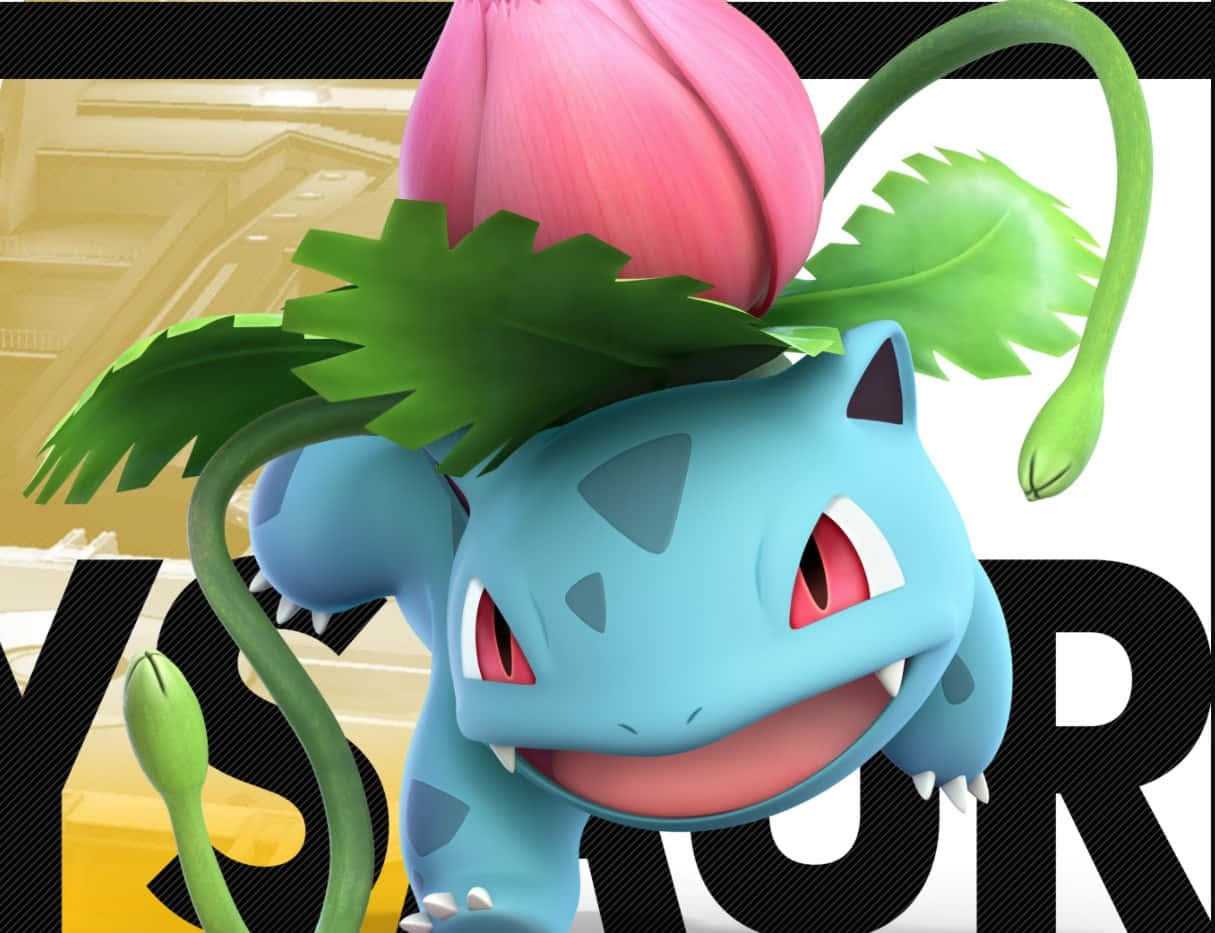 Ivysaur Wide Smile Background