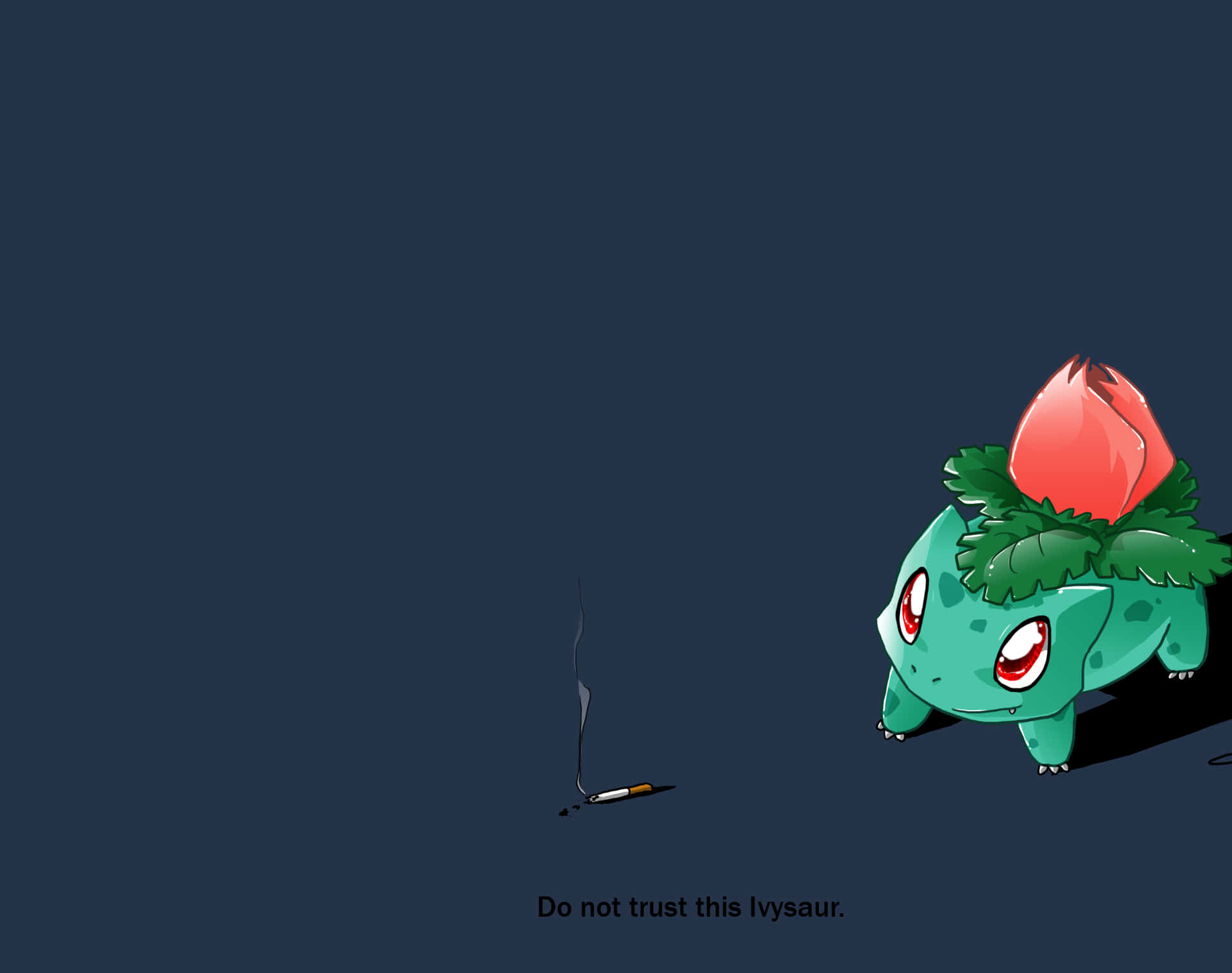 Ivysaur With A Cigarette
