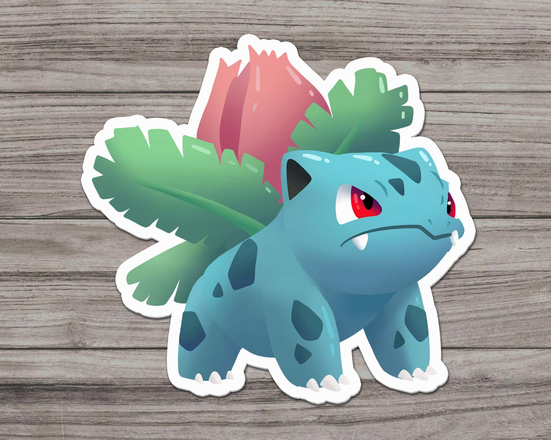 Ivysaur With White Outline