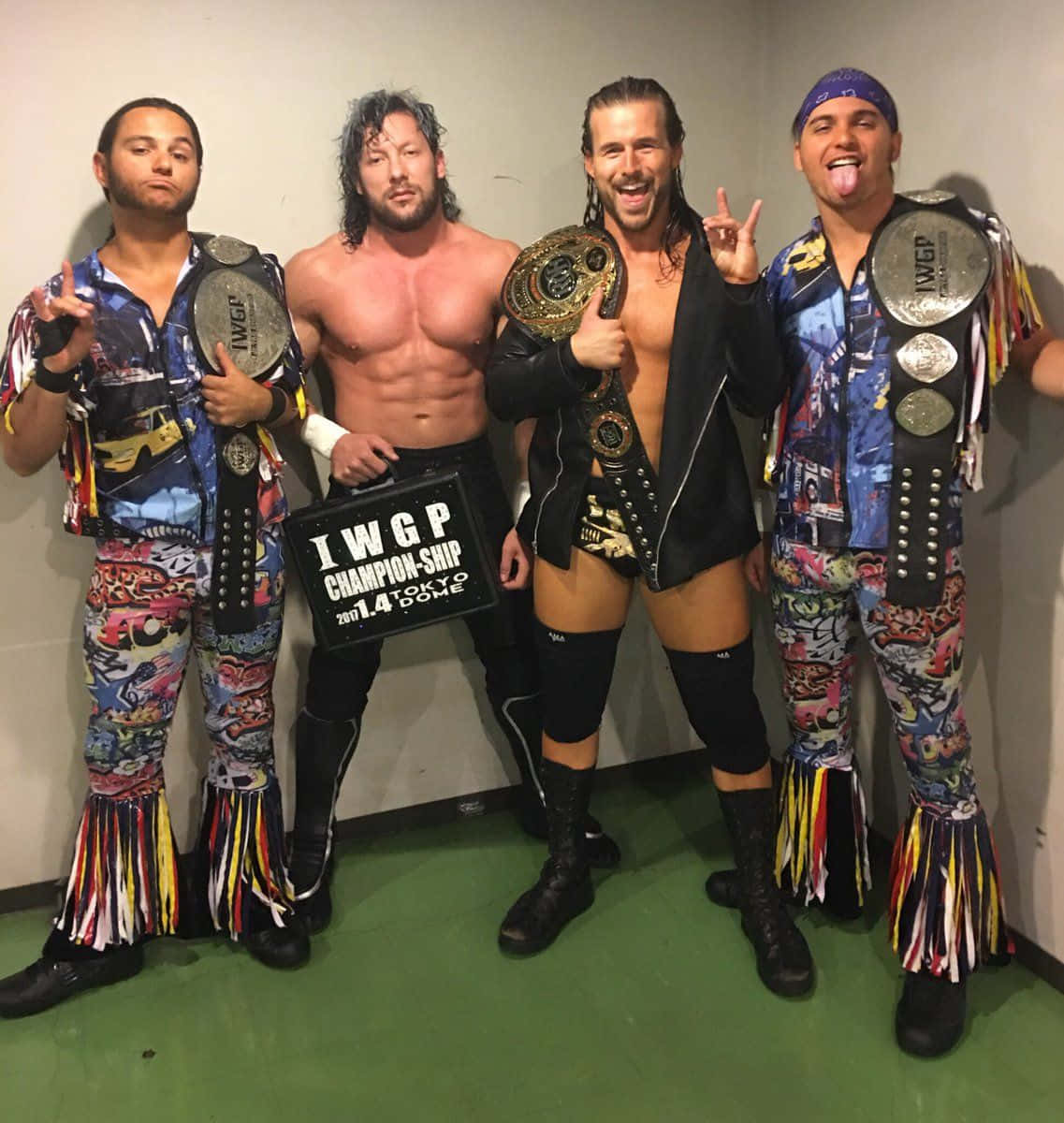 Iwgp Championship Featuring Adam Cole Background