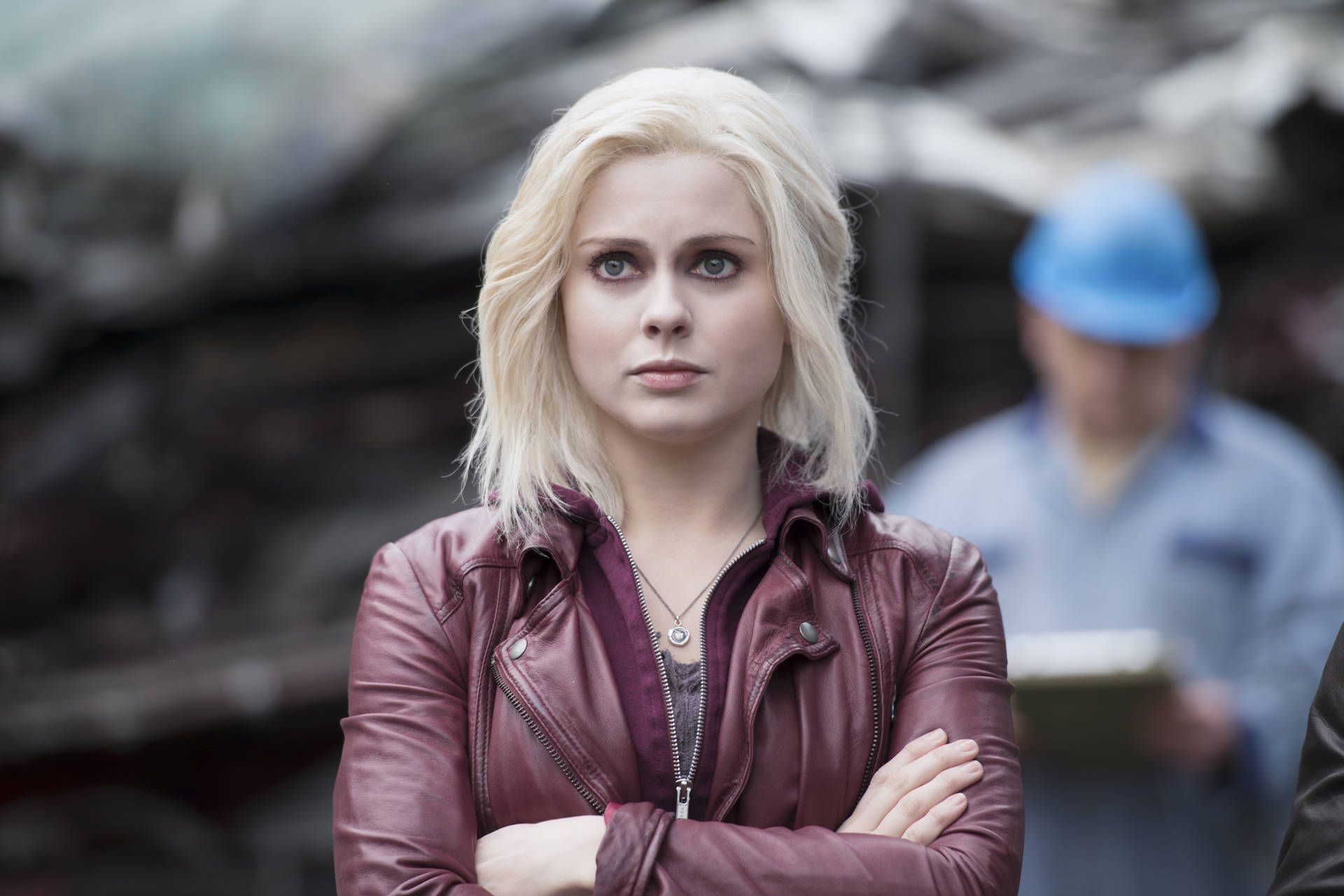 Izombie's Star Liv Moore Sporting A Red Leather Jacket