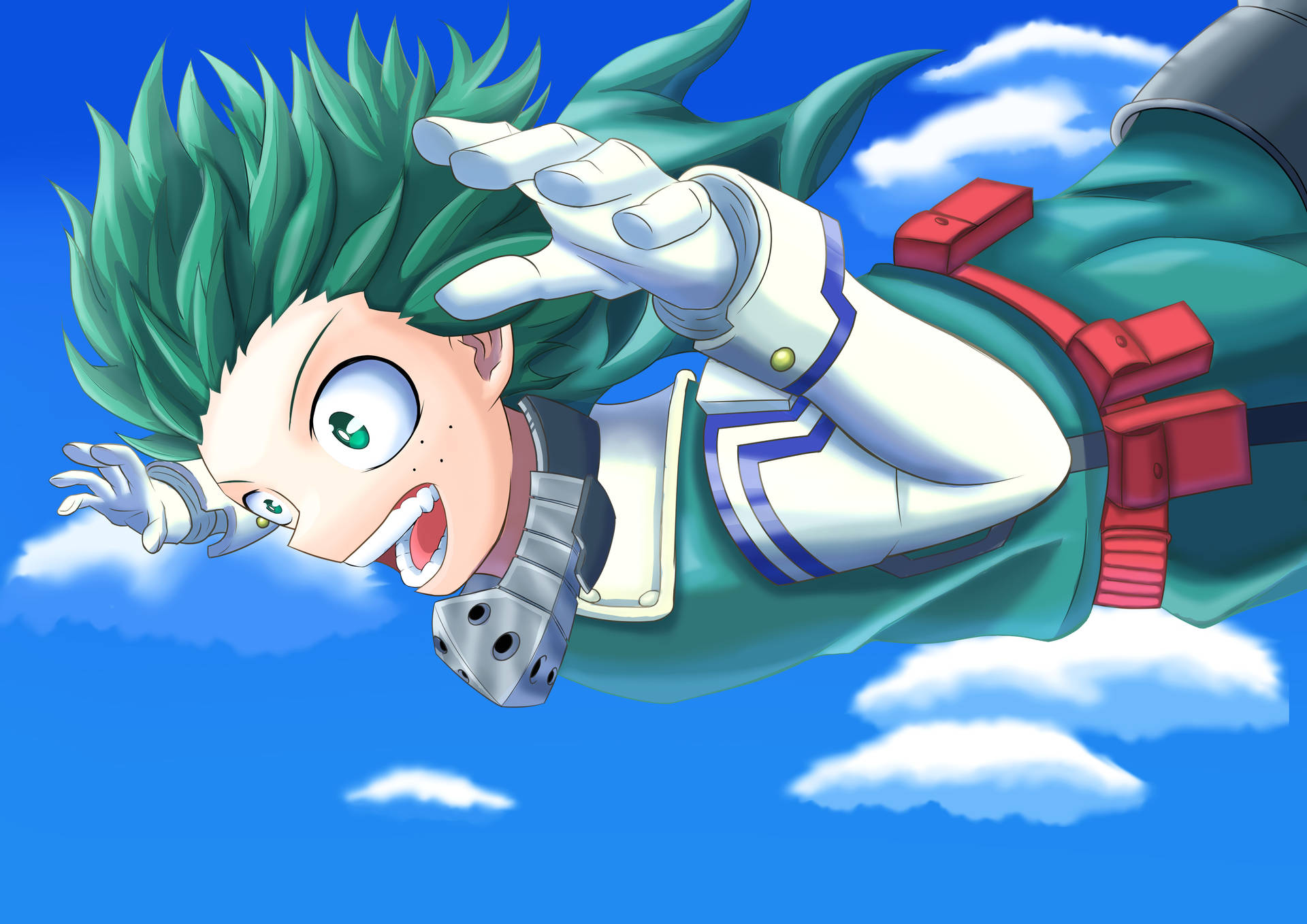 Izuku Midoriya 4k Sky Background