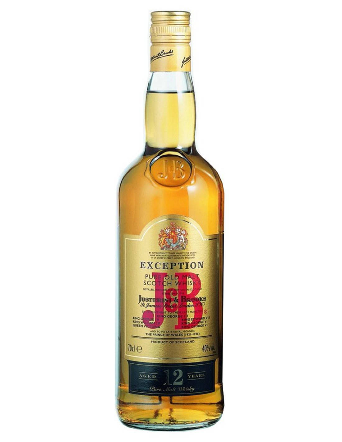 J&b Exception Golden Bottle Background