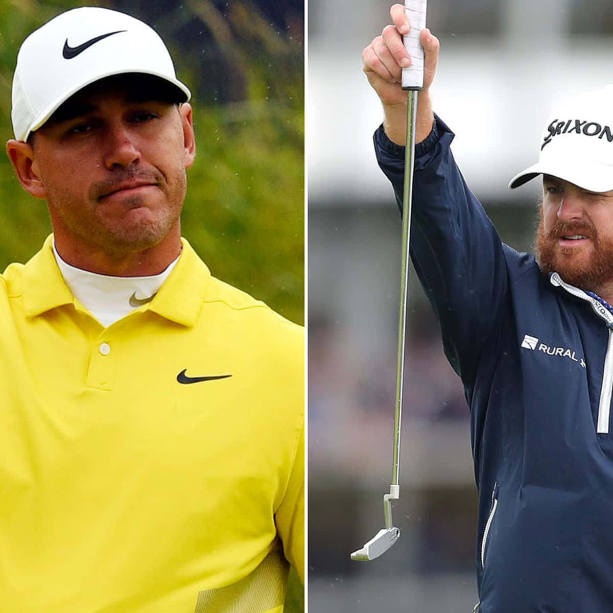 J.b. Holmes Examining His Shot Angle On The Golf Course Background