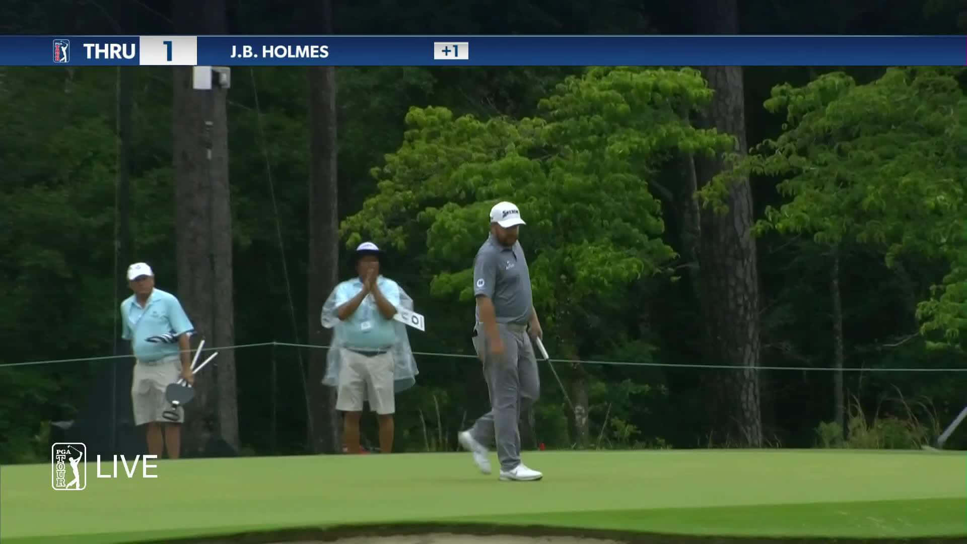 J.b. Holmes Preparing For A Powerful Golf Swing Background