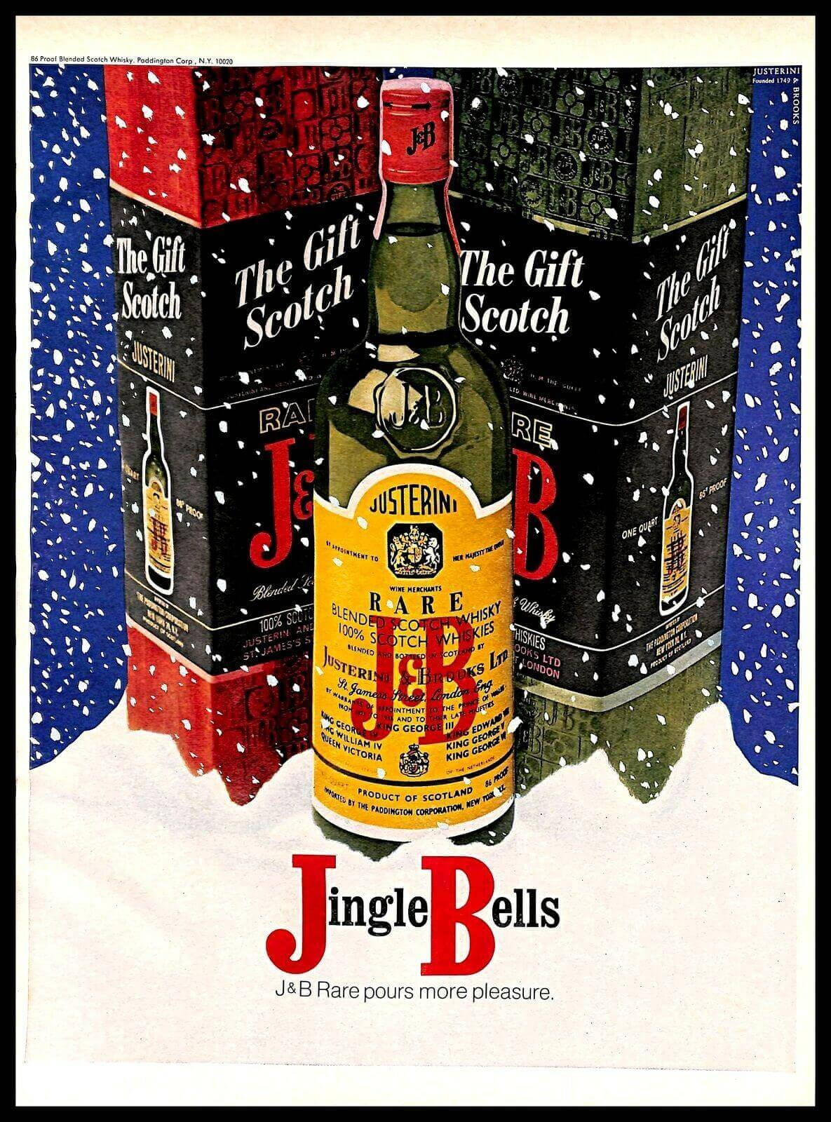 J&b Jingle Bells Christmas Ad Background