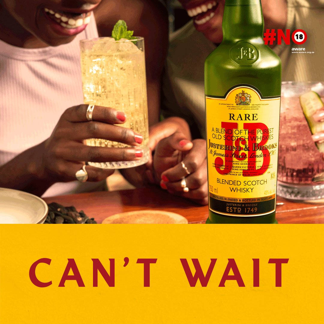 J&b Rare Ad Can't Wait Background