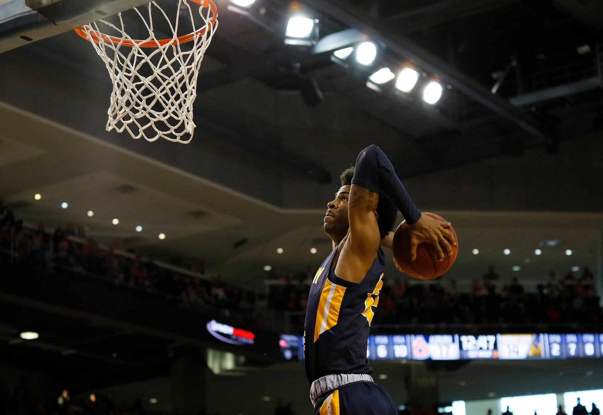 Ja Morant Dominates With Powerful Two-hand Tomahawk Dunk