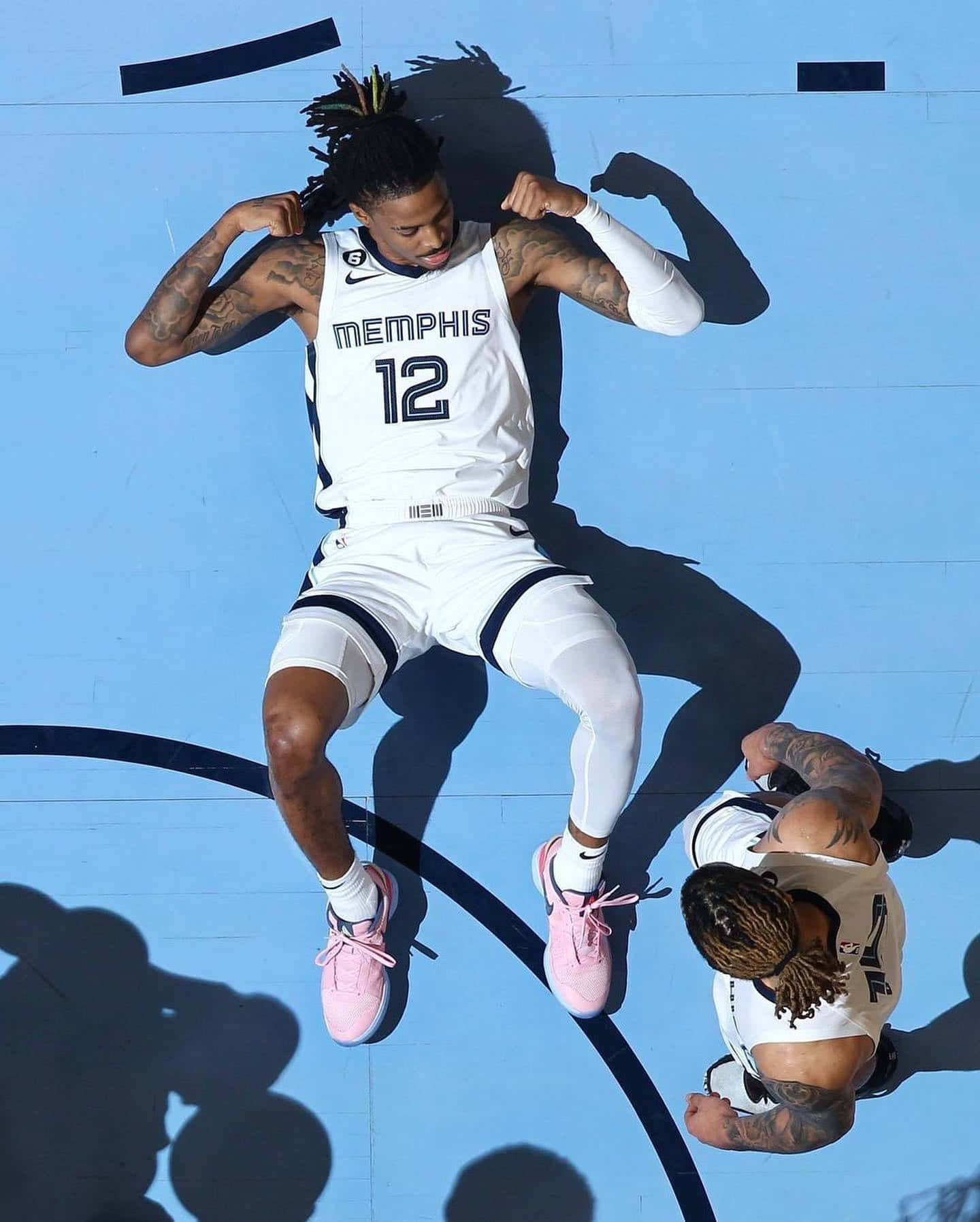 Ja Morrant Lying Down Background